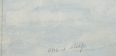 Louise Bourgeois. One's Sleep. 2003