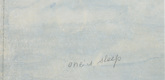 Louise Bourgeois. One's Sleep (3). 2003
