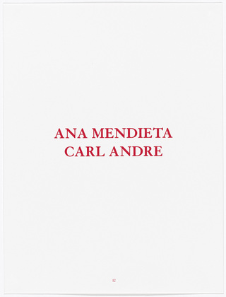 Louise Bourgeois. Aux Vieilles Tapisseries: 44 Sentences de Louise Bourgeois, text 12 of 44. 2005
