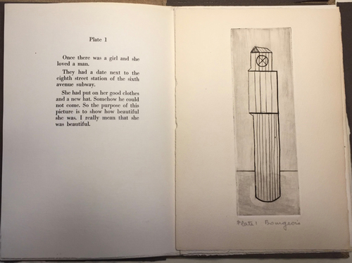 Louise Bourgeois. Plate 1 of 9, from the illustrated book, He Disappeared into Complete Silence, first edition (Example 4). 1947