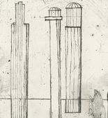 Louise Bourgeois. Plate 3 of 9, from the illustrated book, He Disappeared into Complete Silence, second edition. 1946-1947; reprinted 1993