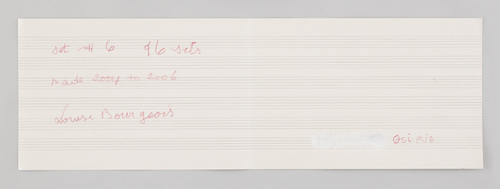 Louise Bourgeois. Nothing to Remember (set 6), from the series of folio sets (1-6). 2004-2006