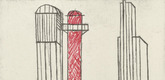 Louise Bourgeois. Plate 3 of 11, from the illustrated book, He Disappeared into Complete Silence, second edition. 1995