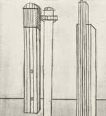 Louise Bourgeois. Plate 3 of 11, from the illustrated book, He Disappeared into Complete Silence, second edition. 1995-2003