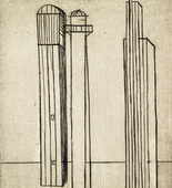 Louise Bourgeois. Plate 3 of 9, from the illustrated book, He Disappeared into Complete Silence, first edition (Example 19). 1947