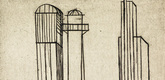 Louise Bourgeois. Plate 3 of 9, from the illustrated book, He Disappeared into Complete Silence, first edition (Example 19). 1947