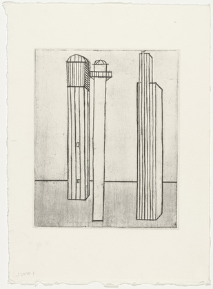 Louise Bourgeois. Plate 3 of 11, from the illustrated book, He Disappeared into Complete Silence, second edition. 1995-2003