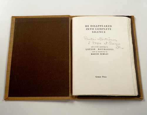 Louise Bourgeois. He Disappeared into Complete Silence, first edition (Example 2). 1947
