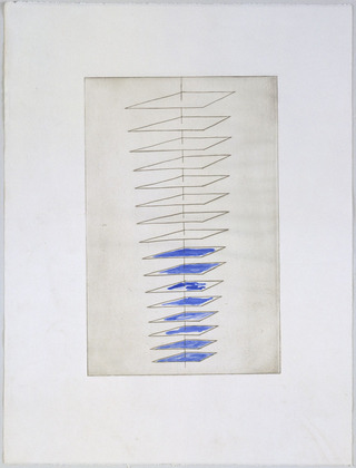 Louise Bourgeois. Untitled, plate 4 of 8, from the puritan. 1990