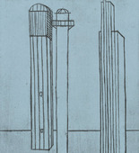 Louise Bourgeois. Plate 3 of 11, from the illustrated book, He Disappeared into Complete Silence, second edition. 1995-2003