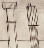 Louise Bourgeois. Plate 2 of 9, from the illustrated book, He Disappeared into Complete Silence, first edition (Example 2). 1947