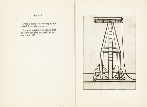 Louise Bourgeois. Plate 5 of 9, from the illustrated book, He Disappeared into Complete Silence, first edition (Example 19). 1947