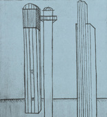 Louise Bourgeois. Plate 3 of 11, from the illustrated book, He Disappeared into Complete Silence, second edition. 1995-2003