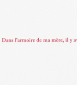 Louise Bourgeois. Aux Vieilles Tapisseries: 44 Sentences de Louise Bourgeois, text 1 of 44. 2005