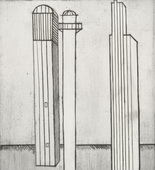 Louise Bourgeois. Plate 3 of 11, from the illustrated book, He Disappeared into Complete Silence, second edition. 1995-2003