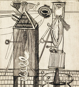 Louise Bourgeois. Plate 7 of 9, from the illustrated book, He Disappeared into Complete Silence, first edition (Example 19). 1947