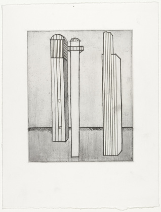 Louise Bourgeois. Plate 3 of 11, from the illustrated book, He Disappeared into Complete Silence, second edition. 1995-2003