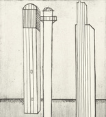 Louise Bourgeois. Plate 3 of 11, from the illustrated book, He Disappeared into Complete Silence, second edition. 1995-2003