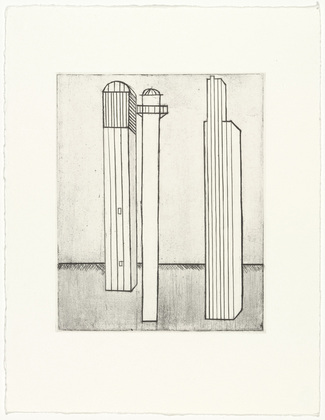 Louise Bourgeois. Plate 3 of 11, from the illustrated book, He Disappeared into Complete Silence, second edition. 1995-2003