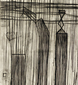 Louise Bourgeois. Plate 9 of 9, from the illustrated book, He Disappeared into Complete Silence, first edition (Example 19). 1947