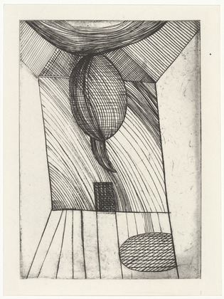 Louise Bourgeois. Untitled, plate 10 of 11, from the illustrated book, He Disappeared into Complete Silence, second edition. 1995