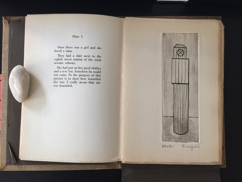 Louise Bourgeois. Plate 1 of 9, from the illustrated book, He Disappeared into Complete Silence, first edition (Example 6). 1947