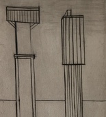 Louise Bourgeois. Plate 2 of 9, from the illustrated book, He Disappeared into Complete Silence, first edition (Example 6). 1947