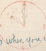 Louise Bourgeois. Untitled (no. 19) in 10 AM Is When You Come to Me (set 5), from the series of installation sets (1-10). 2006