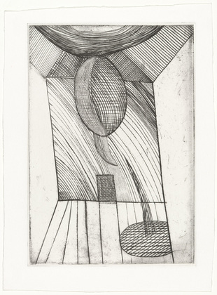Louise Bourgeois. Untitled, plate 10 of 11, from the illustrated book, He Disappeared into Complete Silence, second edition. 1995