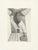 Louise Bourgeois. Untitled, plate 10 of 11, from the illustrated book, He Disappeared into Complete Silence, second edition. 1995