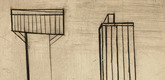 Louise Bourgeois. Plate 2 of 9, from the illustrated book, He Disappeared into Complete Silence, first edition (Example 7). 1947