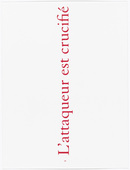 Louise Bourgeois. Aux Vieilles Tapisseries: 44 Sentences de Louise Bourgeois, text 34 of 44. 2005