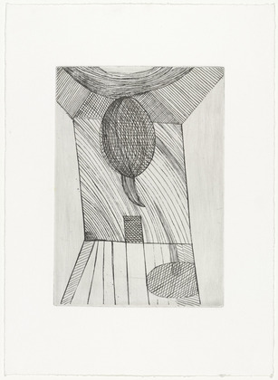Louise Bourgeois. Untitled, plate 10 of 11, from the illustrated book, He Disappeared into Complete Silence, second edition. 1995