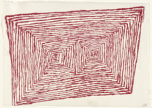 Louise Bourgeois. Has the Day Invaded the Night, or Has the Night Invaded the Day?, no. 5 of 9, component A, from the series, What Is the Shape of This Problem? 1999