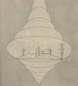 Louise Bourgeois. Untitled, plate 1 of 8, from the puritan. 1990