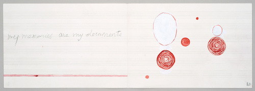 Louise Bourgeois. Untitled drawing, in Nothing to Remember (set 1), from the series of folio sets (1-6). 2004-2006