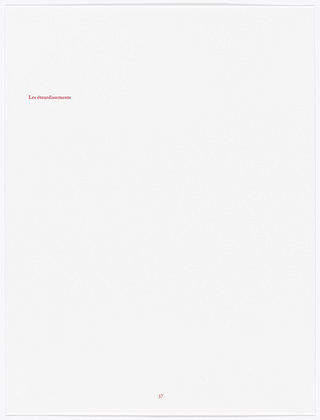 Louise Bourgeois. Aux Vieilles Tapisseries: 44 Sentences de Louise Bourgeois, text 37 of 44. 2005