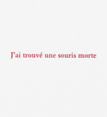Louise Bourgeois. Aux Vieilles Tapisseries: 44 Sentences de Louise Bourgeois, text 41 of 44. 2005