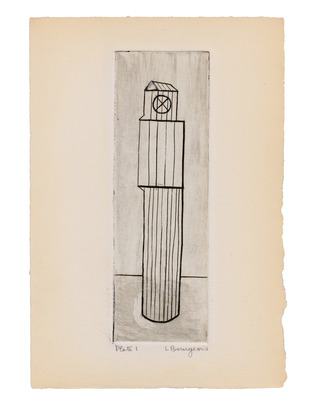 Louise Bourgeois. Plate 1 of 9, from the illustrated book, He Disappeared into Complete Silence, first edition (Example 5). 1947