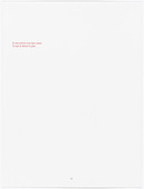 Louise Bourgeois. Aux Vieilles Tapisseries: 44 Sentences de Louise Bourgeois, text 42 of 44. 2005
