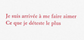 Louise Bourgeois. Aux Vieilles Tapisseries: 44 Sentences de Louise Bourgeois, text 42 of 44. 2005