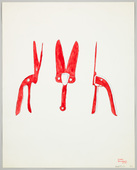 Louise Bourgeois. Red Tools #6. 1986