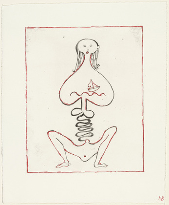 Louise Bourgeois. La Naus&eacute;e, plate 1 of 7, from the portfolio, La R&eacute;paration. 2001