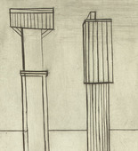 Louise Bourgeois. Plate 2 of 9, from the illustrated book, He Disappeared into Complete Silence, first edition (Example 9). 1947