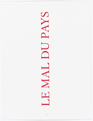 Louise Bourgeois. Aux Vieilles Tapisseries: 44 Sentences de Louise Bourgeois, text 4 of 44. 2005
