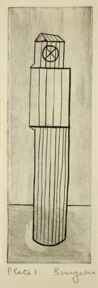 Louise Bourgeois. Plate 1 of 9, from the illustrated book, He Disappeared into Complete Silence, first edition (Example 11). 1947