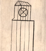 Louise Bourgeois. Plate 1 of 9, from the illustrated book, He Disappeared into Complete Silence, first edition (Example 11). 1947