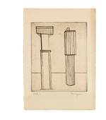 Louise Bourgeois. Plate 2 of 9, from the illustrated book, He Disappeared into Complete Silence, first edition (Example 10). 1947