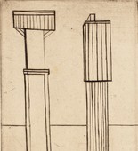 Louise Bourgeois. Plate 2 of 9, from the illustrated book, He Disappeared into Complete Silence, first edition (Example 10). 1947