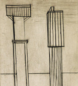 Louise Bourgeois. Plate 2 of 9, from the illustrated book, He Disappeared into Complete Silence, first edition (Example 8). 1947
